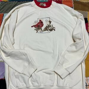 M and C Sportswear Cardinals Nature Crewneck XL